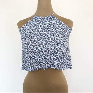 {Hollister} Floral Crop Top